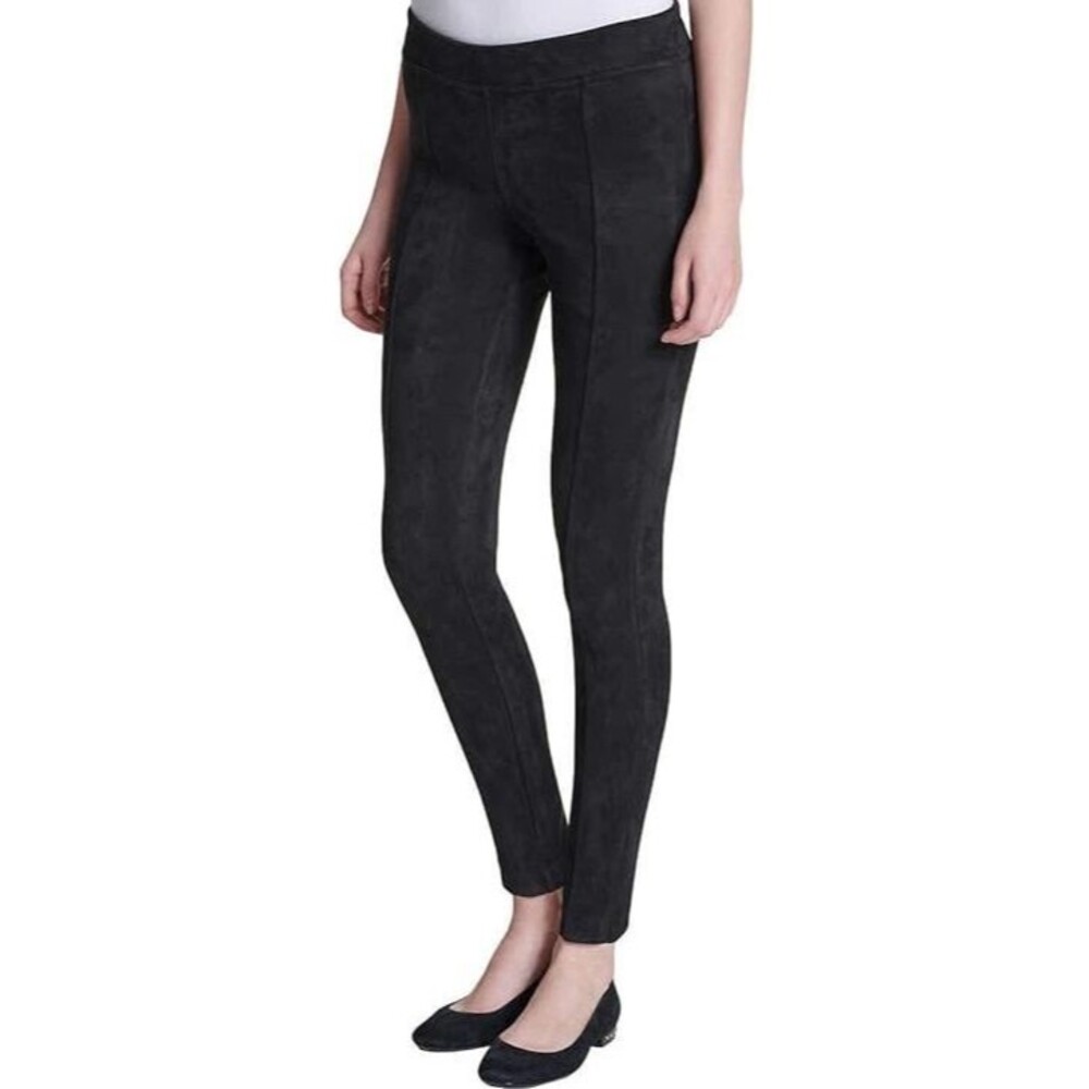 Andrew Marc Women's Super Soft Stretch Pull On Pants, Black, Size Small
